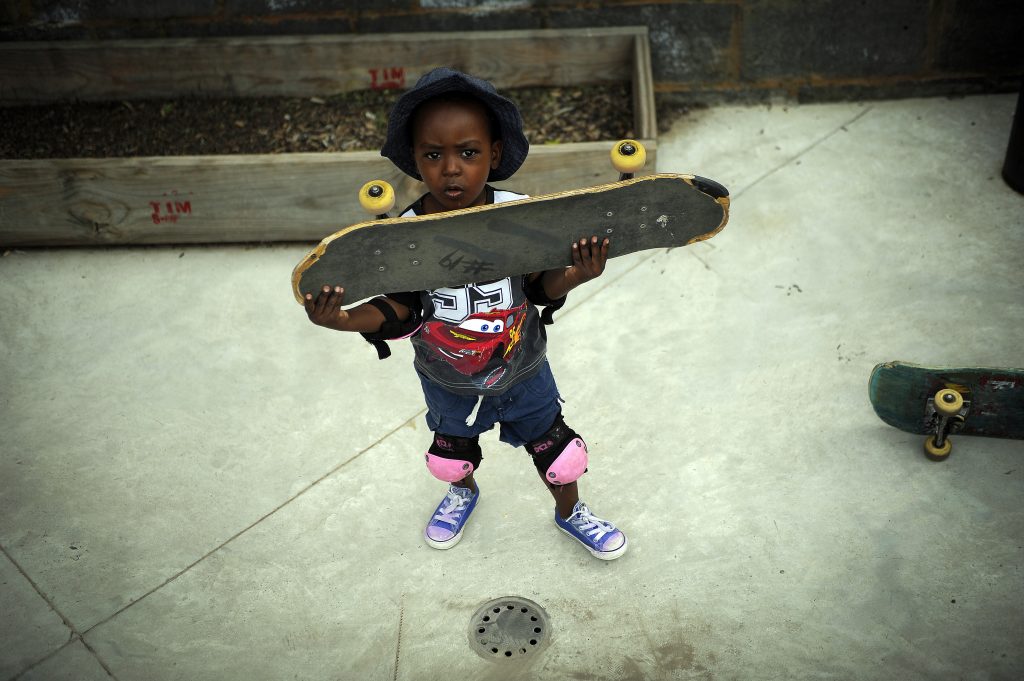 A child that will be positively impacted by Skateistan 