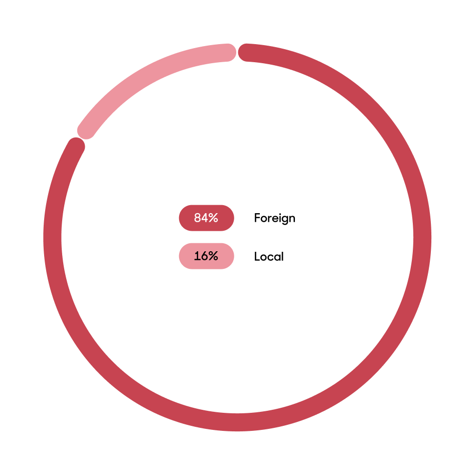 A pie chart