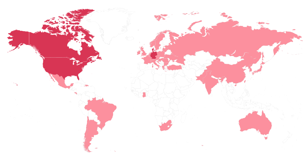 A map of the world