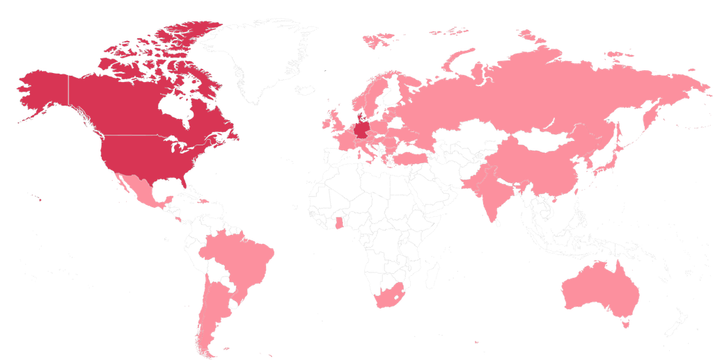A world map.